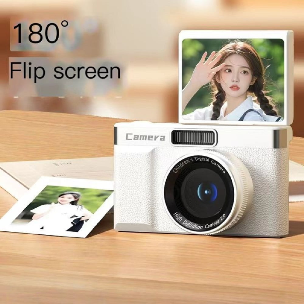 Mini Instant Camera Portable with 2.4inch Foldable LCD Screen Birthday Gifts