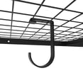 thumbnail image 1 of PENIKOKO 4Pcs Black Wall Shelving Rack Hooks Heavy Duty Hanging Hooks for Garage Ceiling Storage, 1 of 8