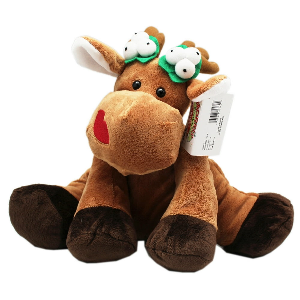 Morris Mistletoe Kissing Christmas Reindeer Plush Toy - By Ganz (9in) - Walmart.com - Walmart.com