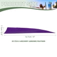 thumbnail image 2 of Uxcell Arrow Vanes Turkey Archery Arrows Feather Fletching Right Wing Fit for Hunting Target Shooting Purple 5 Inch, 25Pcs, 2 of 5