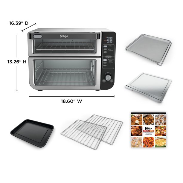 Ninja SMART 10-in-1 Double Oven with FlexDoor, Rapid Top & Air Fry