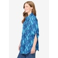 thumbnail image 3 of Woman Within Plus Size Pintucked Button Down Gauze Shirt, 3 of 5