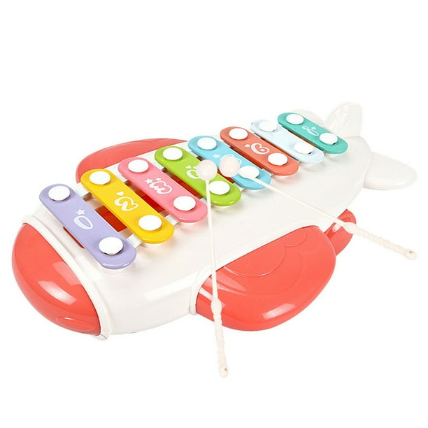 Juguetes Para Niño Avión de percusión manual para niños, juguetes educativos de música para bebés, piano de ocho tonos, instrumentos musicales Juguetes Para Bebe 1 Año