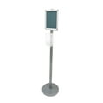 thumbnail image 3 of FixtureDisplays® Floor Standing Signage Frame 8.5x11" Media Size With Hand Sanitizer HOLDDR 10049+119085, 3 of 5