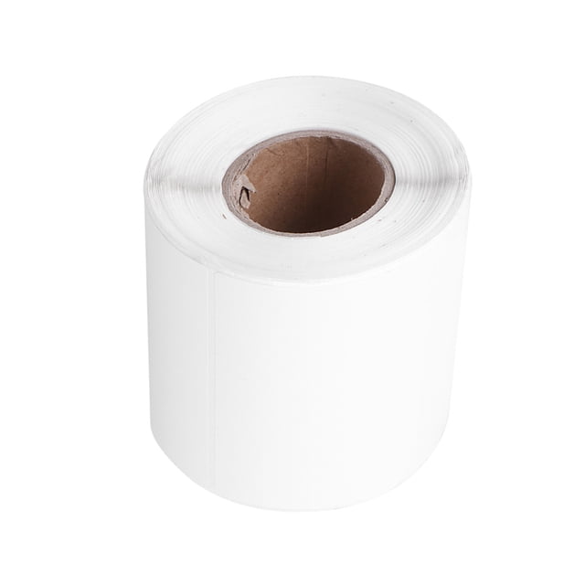 1 Rouleau d'Autocollants de Nom Inscriptibles Étiquette Autocollante Papier Vierge Impression Papier de Code pour Impression Thermique