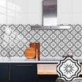 thumbnail image 4 of Tile Stickers Wall Decor Bathroom Kitchen Wall Sticker Waterproof PVC Decoration Stickers - 2D Sticker with Retro Design in Mosaic Style (6 x 6 Inch, Style-9), 4 of 7