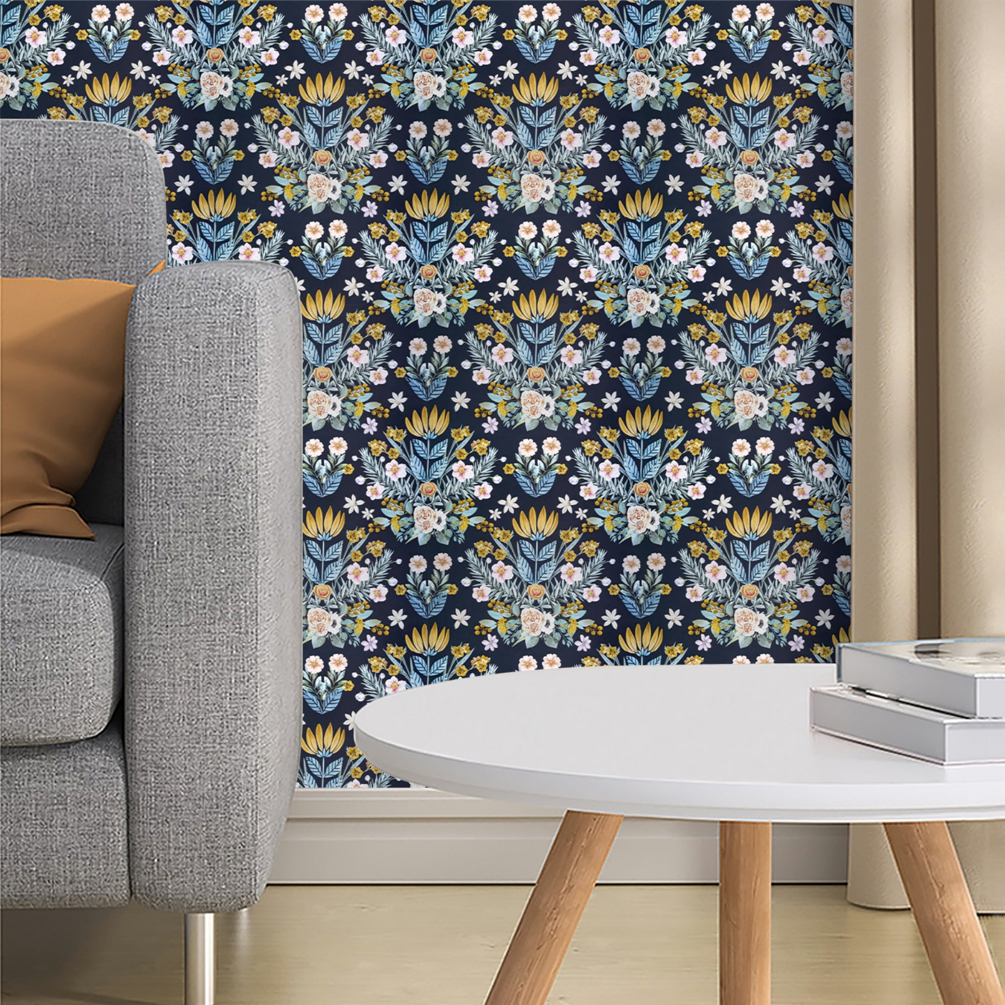 American Retro Self Adhesive Wallpaper 3D Non Woven Fabric Rural Flowers Bedroom Living Room Restaurant Wallpapers Self Adhesive - 13