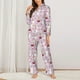 thumbnail image 2 of Fotbe Easter Rabbit Conjunto de Pijama de Manga Larga para Mujer con Estampado, Ropa de Dormir de 2 Piezas, Conjunto de Casa Suave y Cómodo con Bolsillos-Large, 2 of 7