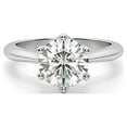 thumbnail image 2 of Classic Solitaire Engagement Ring for Women 1.25 CT 7mm Cubic Zirconia by Ginger Lyne Collection, 2 of 5