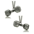 thumbnail image 3 of Men's Antique Finish JUMBO Dumbbell Necklace-Phil 4:13 by Shields of Strength, 3 of 4