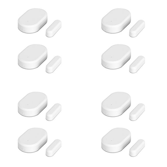 Tuya Zigbee 3.0 Detectores de Contacto Inteligentes Transductor Sensor de la Ventana de la Puerta de la Puerta de Seguridad Hogar Vida Inteligente (8 Piezas)