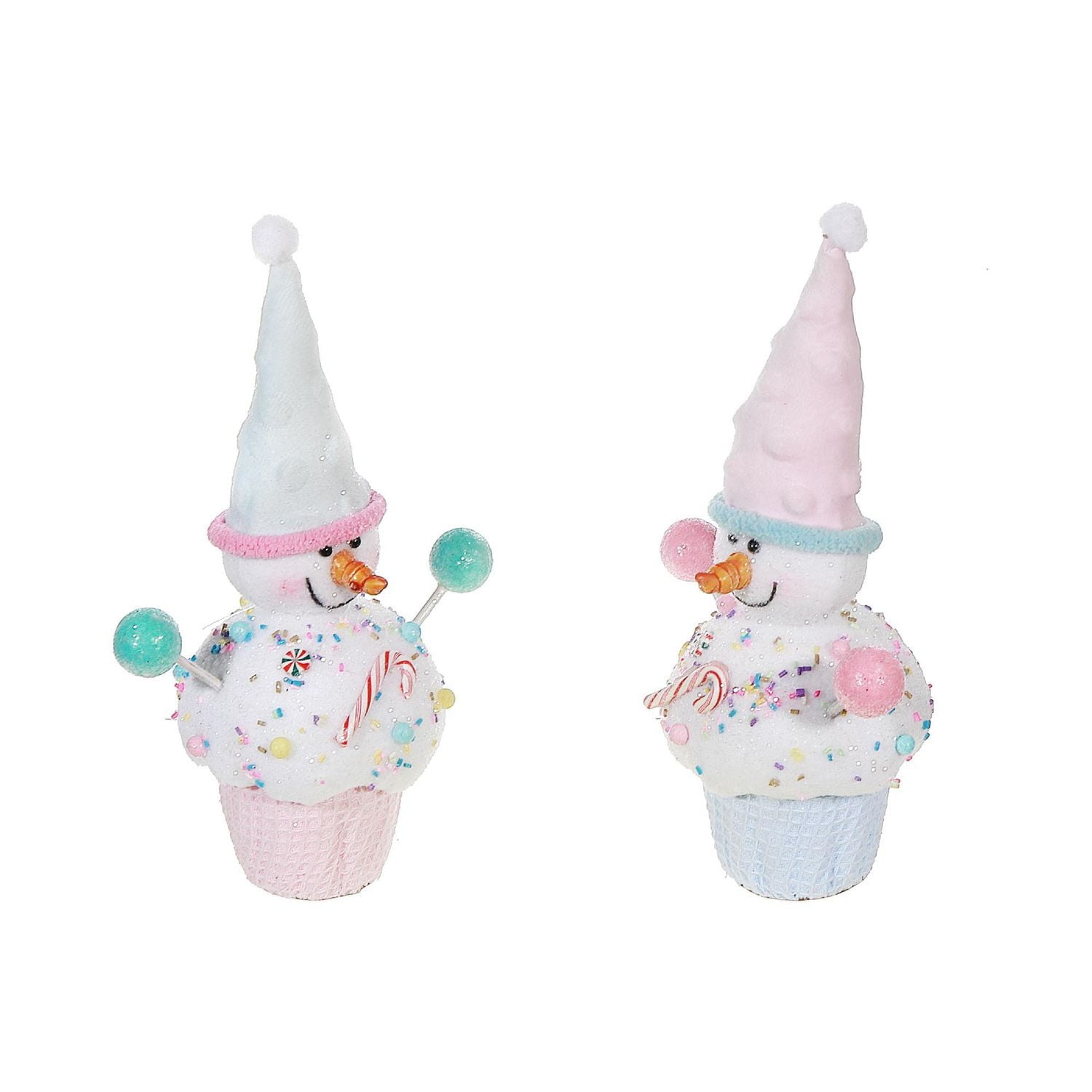 Cupcake Bonhomme De Neige - Lot De 2