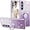 Purple, variant on for Samsung Galaxy S25 Plus (Not S25) 6.7" Case, Flowers Floral Design Bling Clear Glitter Sparkle Diamond Soft TPU Silicone Cover with Ring Kickstand for Samsung Galaxy S25 Plus HSF-Purple
