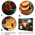 thumbnail image 3 of Designart "Tropical Tangle Orange Blue painting V" Abstract Collages Floater Framed Wall Art Print, 3 of 7