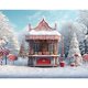 thumbnail image 1 of Bonvvie Christmas Store Backdrops Kids Adult Photography Child Adult Portrait Xmas Trees Snowy Street Photo Backgrounds, 1 of 5