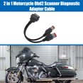 thumbnail image 3 of Unique Bargains 16 Pin to 4 Pin 6 Pin Motorcycle 2 in 1 OBD Cable Diagnostic Tool Scanner Adapter Fit for Harley, 3 of 7