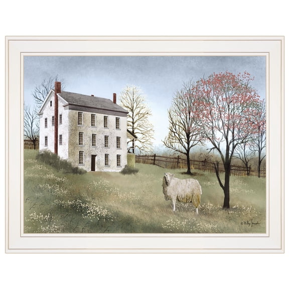 TrendyDecor4U Spring At White House Farm Framed Print BJ231XGP-226G