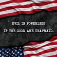 thumbnail image 2 of CafePress - Patriotic Quote. Evil Is Powerless If Th Body Suit - Baby Light Bodysuit, Size Newborn - 24 Months, 2 of 4