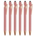 thumbnail image 1 of Unique Bargains Ballpoint Pen with Stylus Tip, Medium Point, 1.0mm, Black Ink, 6 Pack, 1 of 5