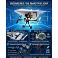 thumbnail image 4 of RC Paper Airplane Kit – Electric Motorized Power Module with 2.4GHz Remote Control – DIY STEM Outdoor Glider Toy – Dual Propellers for Stable Flight (3 Batteries), 4 of 6