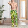thumbnail image 6 of Lsque Watercolor Kiwi Fruits Summer Print Men's Pajama Pants, Lounge Pant - Comfortable Home Wear,Elastic Waistband, Stylish Design-Large, 6 of 9