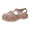 Gold, variant on Gyujnb Girls Heart Sequin Jelly Sandals Soft Sole Casual Footwear,Adjustable Buckle Strap Closed Toe Water Shoes (Toddler, Little Girls),6-7 Years