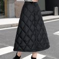 thumbnail image 4 of de plumón cálida de invierno Moda a prueba larga media elástica informal de cinturo hacia abajo L Salvador Falda de mujer abajo, 4 of 9