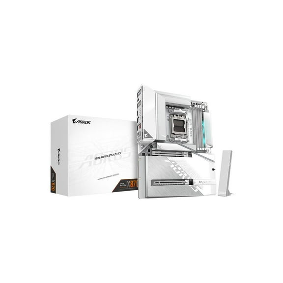 GIGABYTE X870 AORUS STEALTH ICE AM5 ATX Motherboard