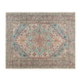 thumbnail image 2 of BizChair Distressed Vintage Medallion Area Rug - 8' x 10' - Blue Multi Polyester, 2 of 7