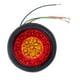thumbnail image 3 of 12-24V 16LED Luz trasera redonda Color de luz rojo amarillo Señal de giro para camiones de remolque Caravana RV, 3 of 5