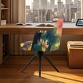 thumbnail image 3 of Xixirimido Parrot Tropical Floral Sunset Pattern Stretch Office Chair Cover Desk Chair Cover for Armrest Chair Universal Swivel Chair Slipcovers Mid Back Accent Dining Chair Protector, 3 of 7