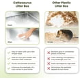 thumbnail image 5 of Cattasaurus Stainless Steel Litter Box for Large Cats with Scoop and Pedal, 5 of 9