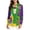 Multicolore, variante sur Chemise Imprimée pour Femmes, Blouse Ample à Manches Longues, Haut Décontracté à Col Rond avec Design Floral, Tunique Bohème Chic Fluide, Tissu Doux pour Sorties Décontractées, Usage Quotidien