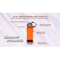 thumbnail image 3 of 10 Sports Bottles with Twist Lid Set, 23 oz. - Metallic Base, BPA Free - Orange, 3 of 5