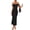 Black, variant on MEROKEETY Women's 2026 Summer Off The Shoulder Bodycon Maxi Dress, Black, L