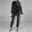 A, variant on Going Out Sets for Women Ladies Autumn And Winter Sequins Small Fragrance Leisure Sports Long Sweater Pencil Pants Respirator Three Piece Suit(White,S)