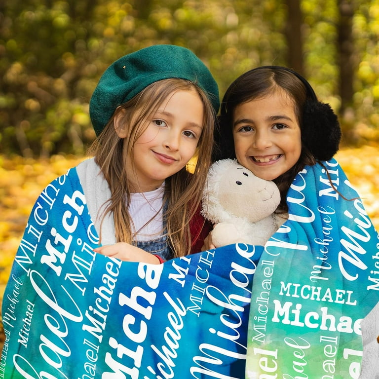 Customized Name Picture Blanket Perfect for Family Gift for All Season Unique Presents for Occasions Walmart