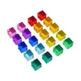 thumbnail image 3 of 20 bloques de construcción acrílicos transparentes arcoíris para desarrollar habilidades motoras finas, bloques creativos universales para niños y, 3 of 10