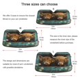 thumbnail image 5 of ALAZA Highland Cows in Wood Windshield Sun Shade Car Foldable Visor Block UV Rays Protector 53"x23.5", 5 of 8