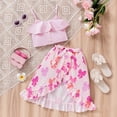 thumbnail image 2 of Ymyiu Girls Outfit Girls 2 Piece Skirt Set Kids Ribbed Knit Crop Top and Elastic Waist Skirt Sets Outfits 4T 5T(Pink, 4-5 Years), 2 of 7