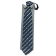 thumbnail image 2 of Pre-Owned GUCCI Gucci tie GG stripe silk navy x grey men's aq10122 (Like New), 2 of 3