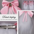 thumbnail image 3 of KKmeter 1 Pair Girls Cute Bunny Plush Lop Ears Hair Clip Bowknot Lop Ears Hairpin Halloween Cosplay Costume Hair Accessories Pink, 3 of 5