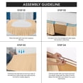thumbnail image 4 of Faldón de cama Utopia Bedding Queen, 40 cm, microfibra, color beige, 4 of 7