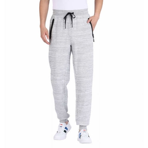 Spyder Men's Performance Dual Side Zipper Pockets Comfort Stretch Active Pants Joggers-Gray / M