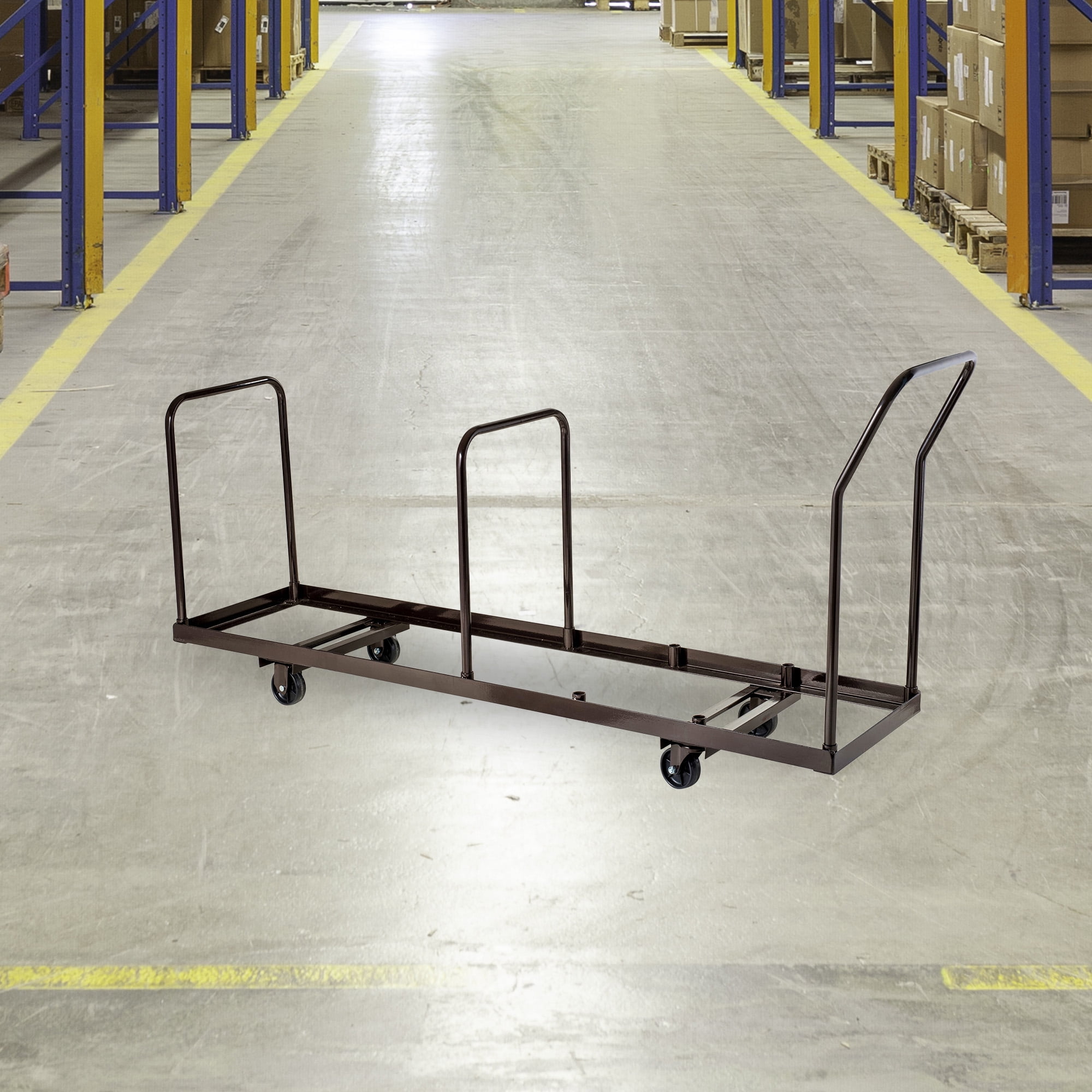NPS Steel Dolly For Folding Chairs, Vertical Storage, 35 Chair Capacity