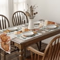 thumbnail image 5 of Smile Orange Pumpkins Eucalyptus Leaves Fall Thanksgiving Table Placemat 4 Set 12 x 18, 5 of 7