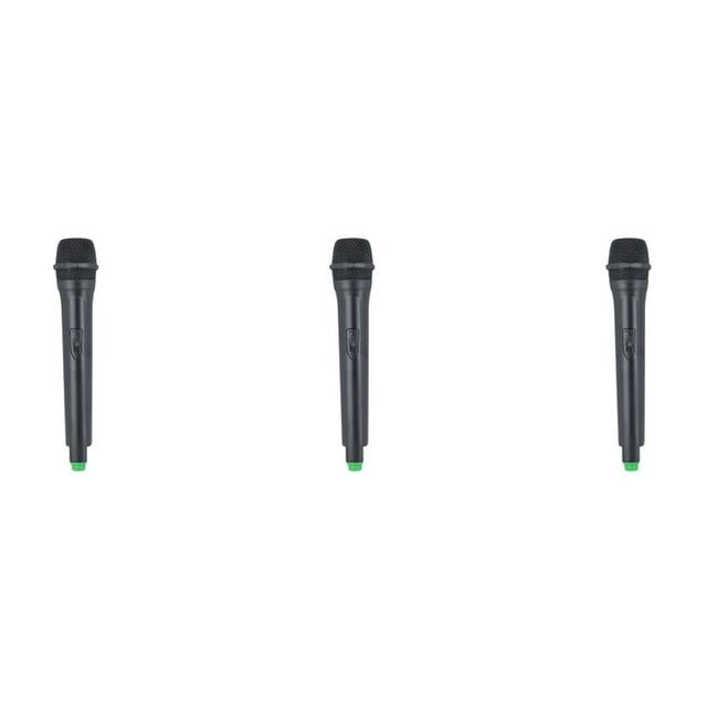 Maoww Child Artificial Handheld Microphone Stage Performance Party Portable Simulation Mic Prop Removable Toy Festival Big Tube Black 3Set