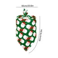 thumbnail image 3 of LIORAGLJ 25.6x16.5in Double-Sided Christmas Pet Bandana Scarf for Dogs and Cats with Reversible Santa and Tree Patterns for Holiday Parties Daily Walks and Gift Giving, 3 of 6