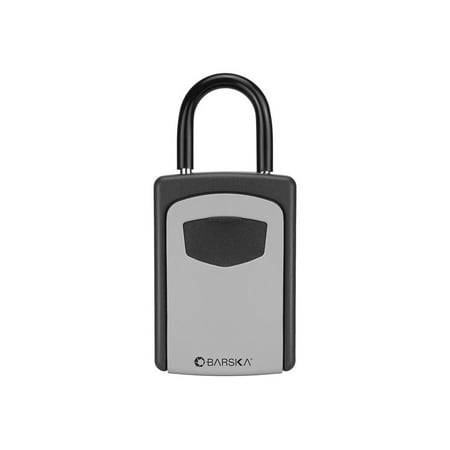 Barska - Combination Key Lock Box with Door Hanger and Wall Mount - Black