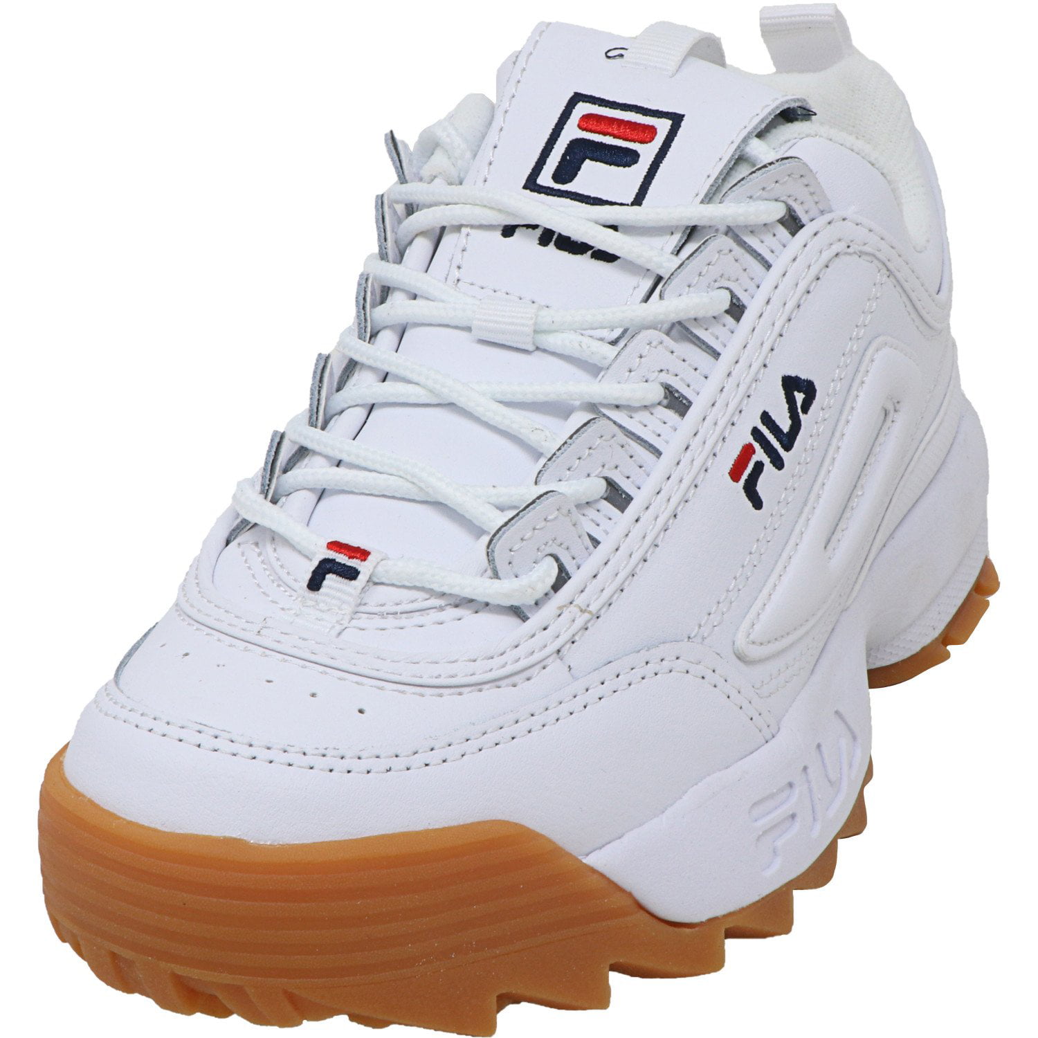 Fila Women's Disruptor Ii Premium White / Navy Gum Ankle-High Walking ...